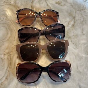 Stylish Women's Sunglasses Set - Black, Brown, Tan. One pair JCrew one pair Loft